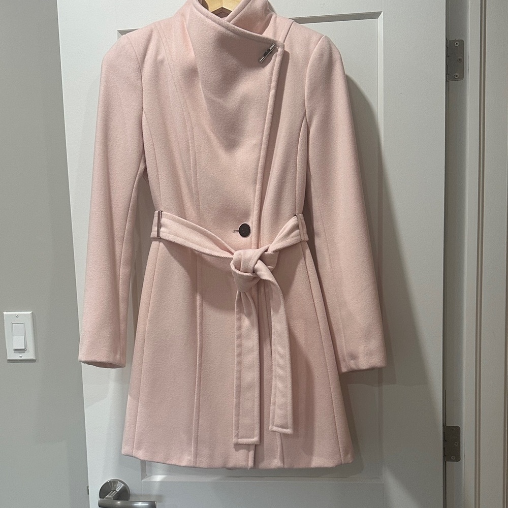 Calvin Klein classic and Pink Belted Coat
